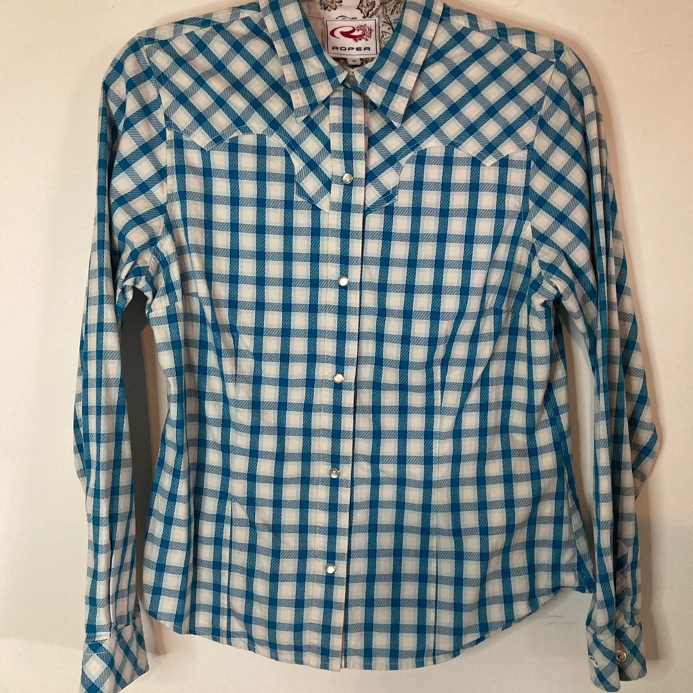 Romper Western Style Plaid shirt.  Excellent condition, pre owned.